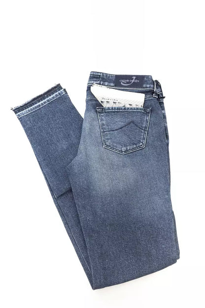 Jacob Cohen Damen Slim Jeans aus blauer Baumwolle