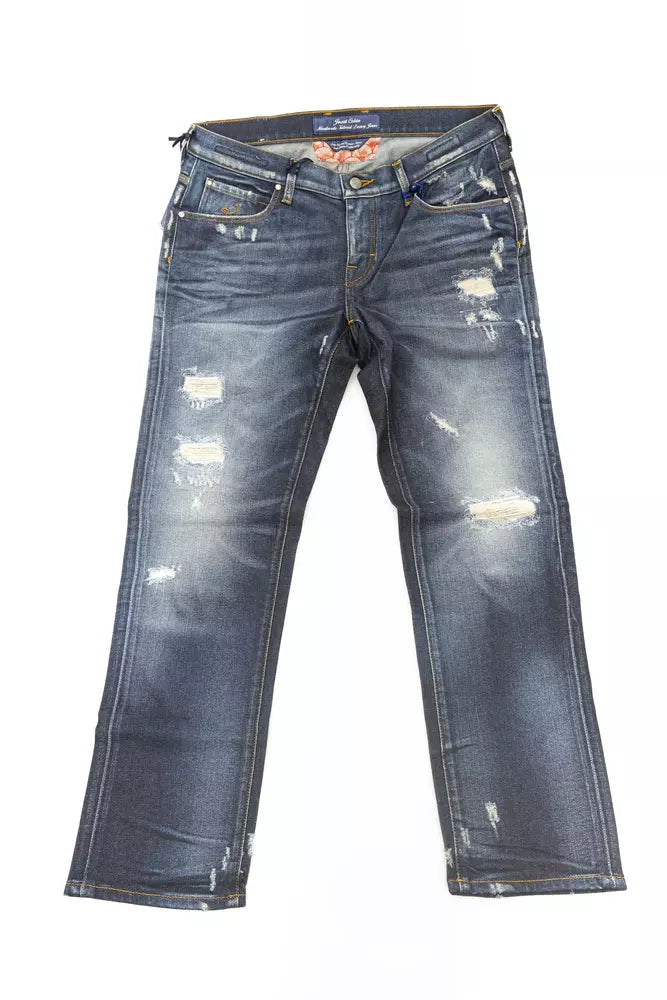 Jacob Cohen Blaue Baumwolljeans für Damen