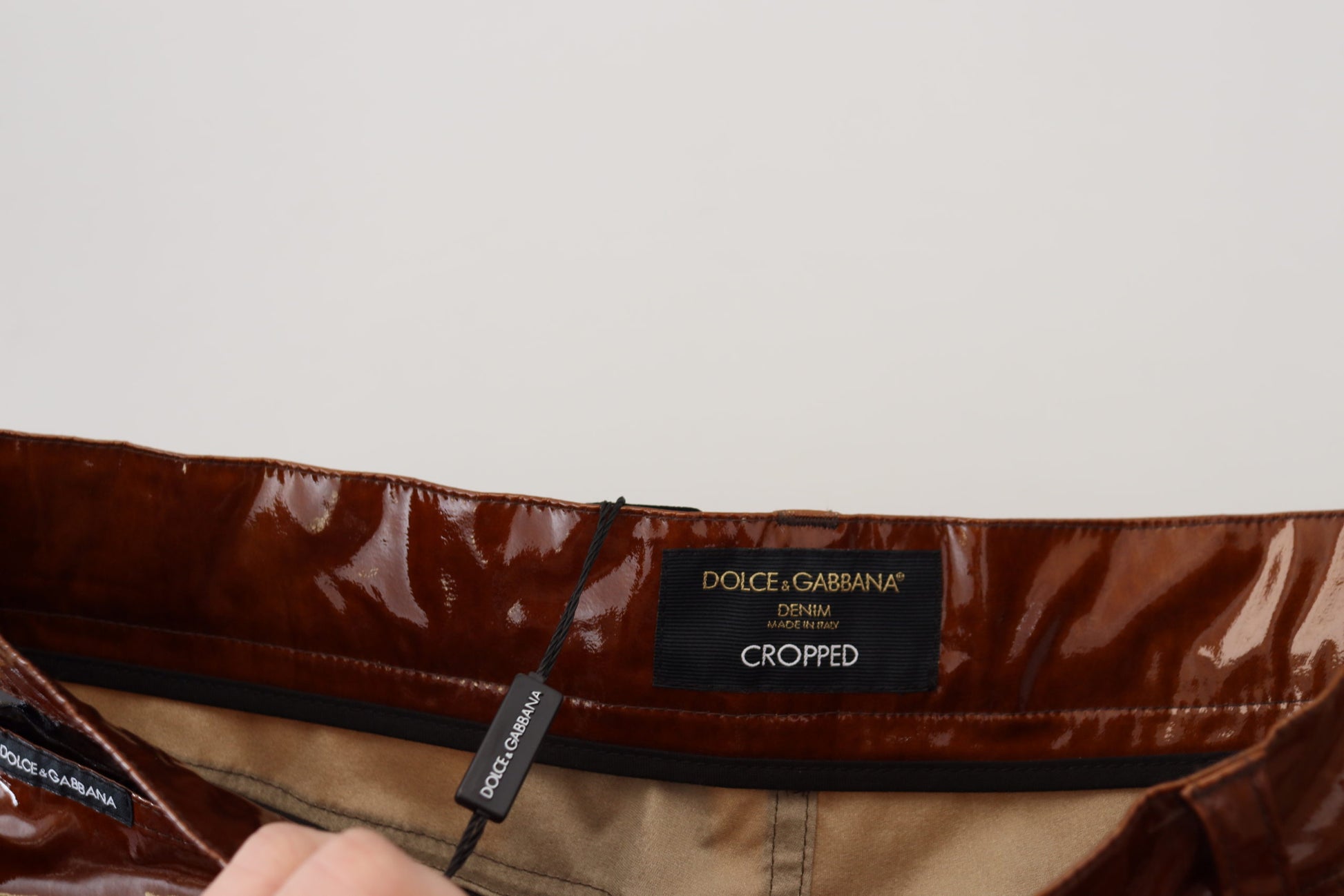 Dolce &amp; Gabbana Mehrfarbig glänzende Slim Fit Herren Jeans
