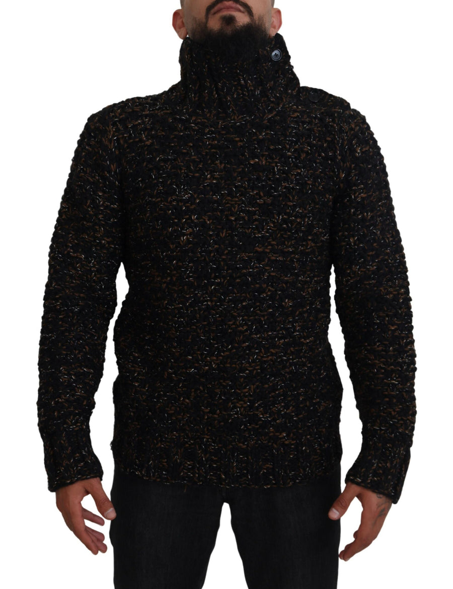 Dolce & Gabbana Brown Fatto A Mano Rollkragenpullover