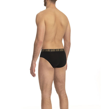 Cavalli Class Black Cotton Men's Brief