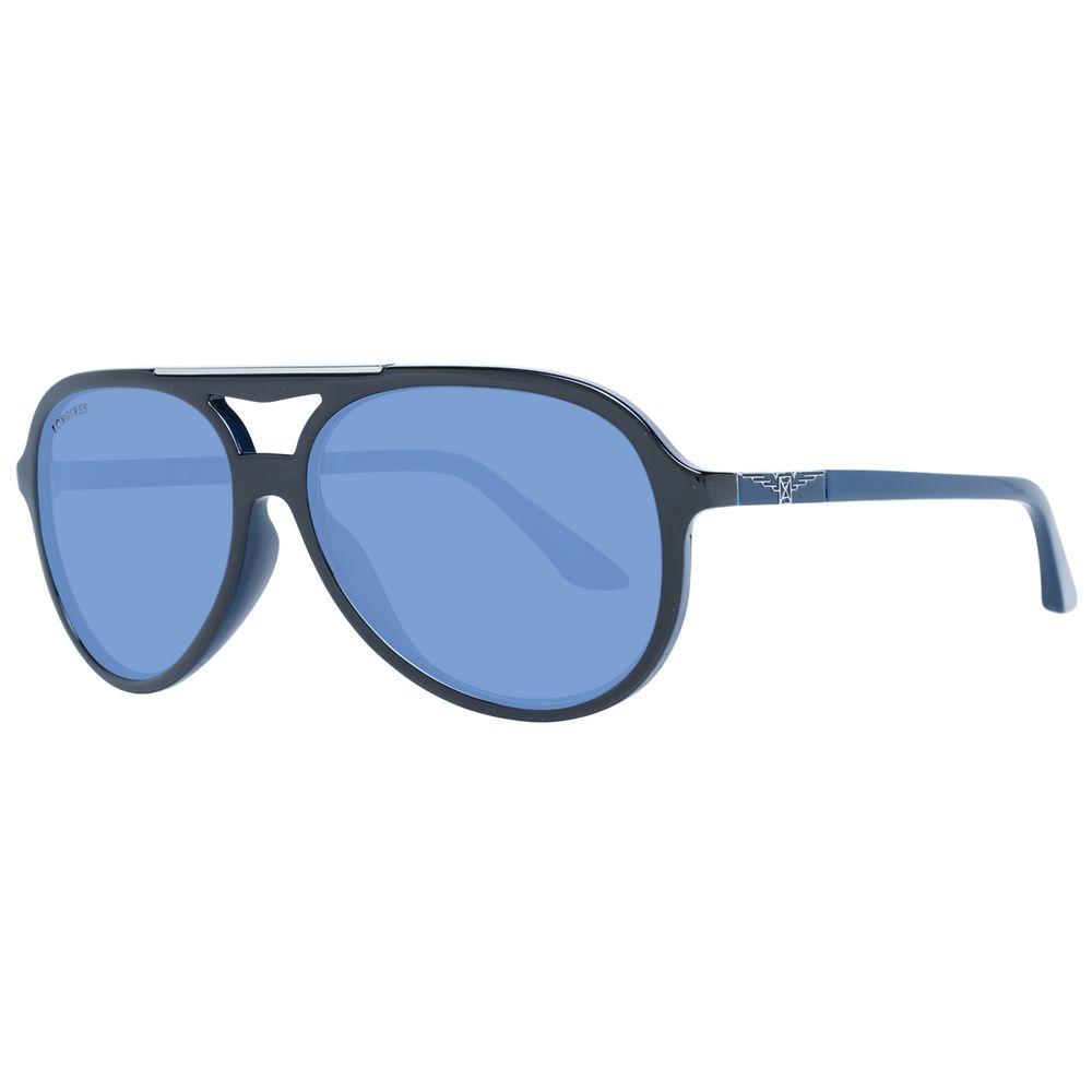 Longines Black Plastic Sunglasses