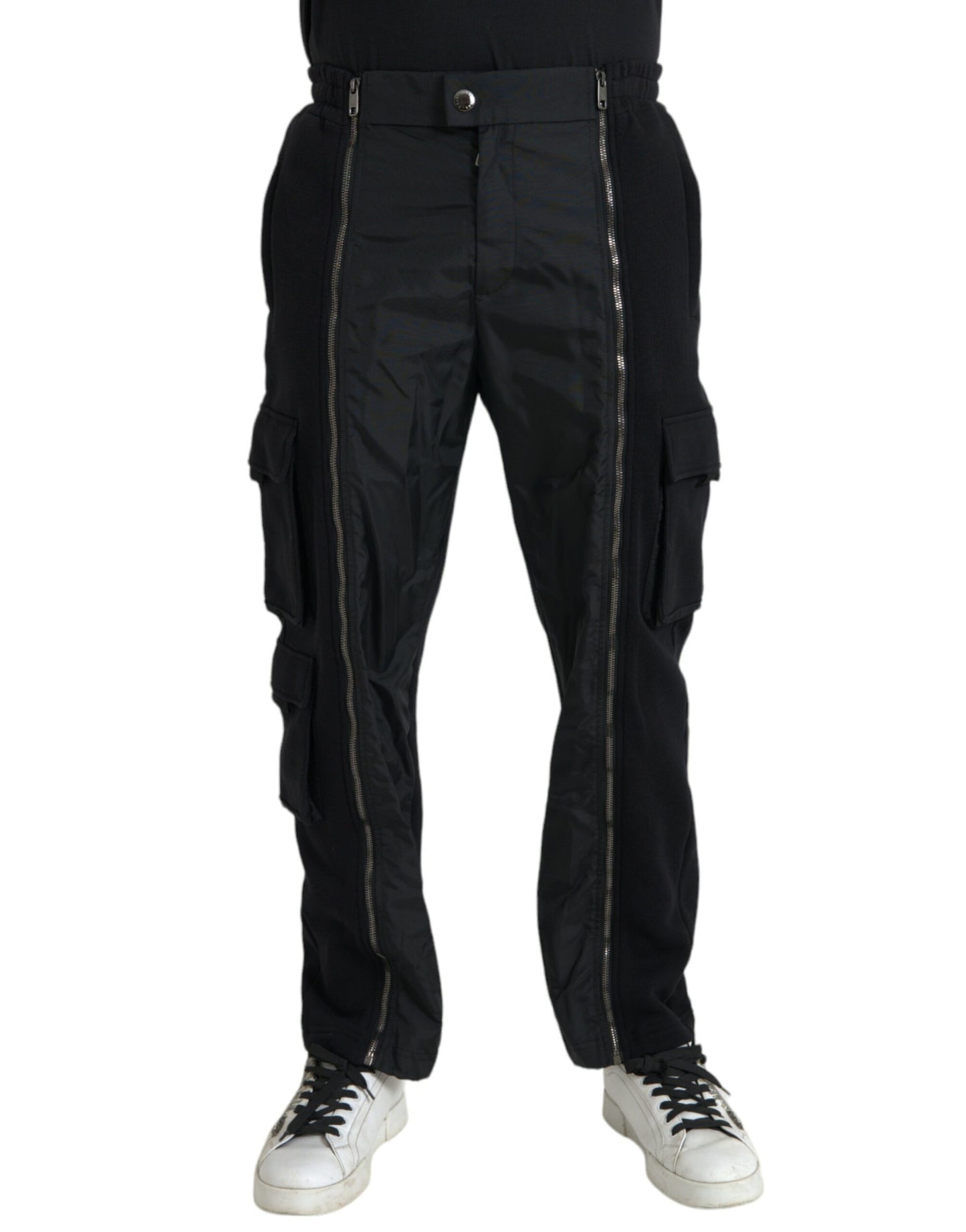 Dolce &amp; Gabbana – Schwarze Skinny-Hose aus Baumwollmischung
