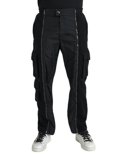 Dolce &amp; Gabbana – Schwarze Skinny-Hose aus Baumwollmischung