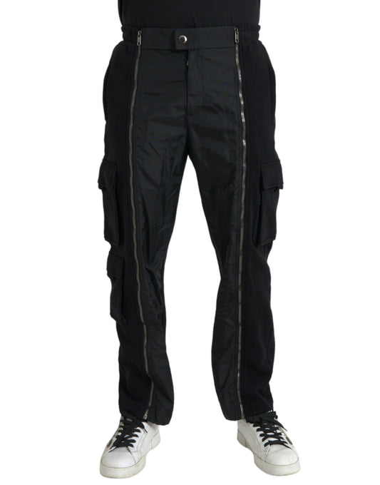 Dolce &amp; Gabbana – Schwarze Skinny-Hose aus Baumwollmischung
