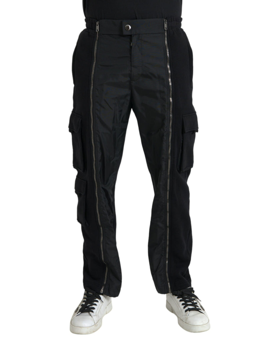Dolce & Gabbana – Schwarze Skinny-Hose aus Baumwollmischung