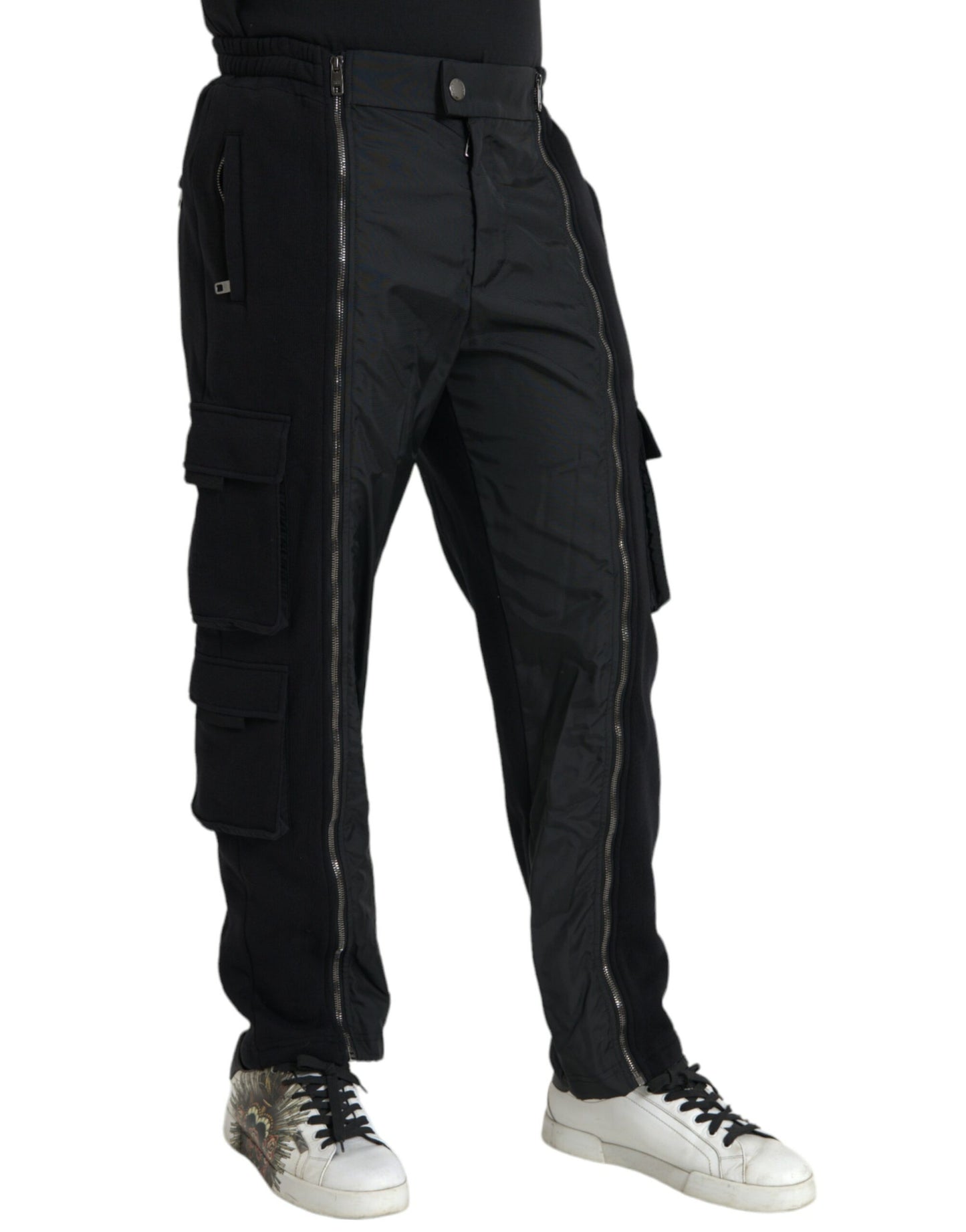 Dolce &amp; Gabbana – Schwarze Skinny-Hose aus Baumwollmischung