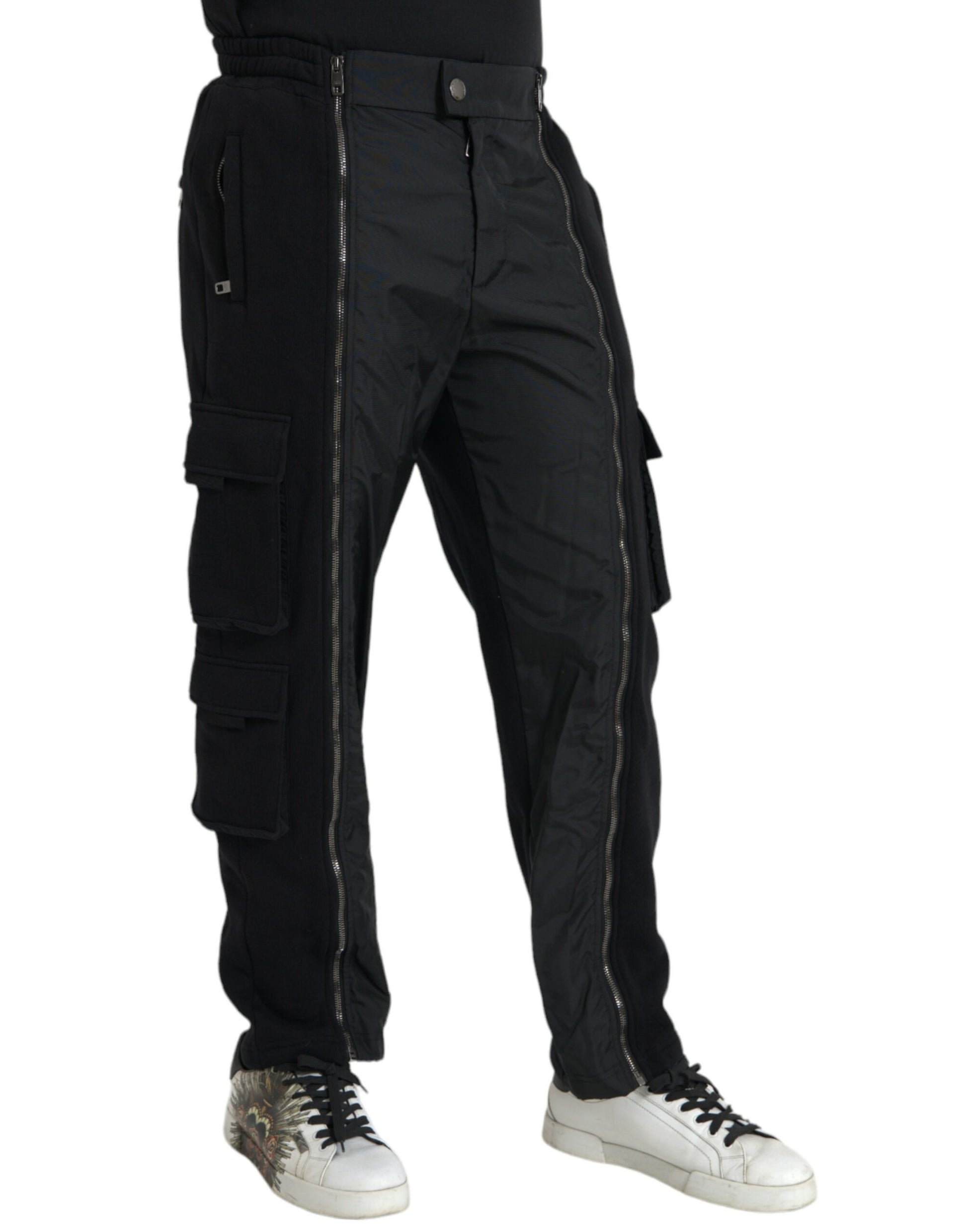 Dolce &amp; Gabbana – Schwarze Skinny-Hose aus Baumwollmischung