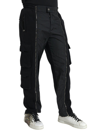 Dolce &amp; Gabbana – Schwarze Skinny-Hose aus Baumwollmischung