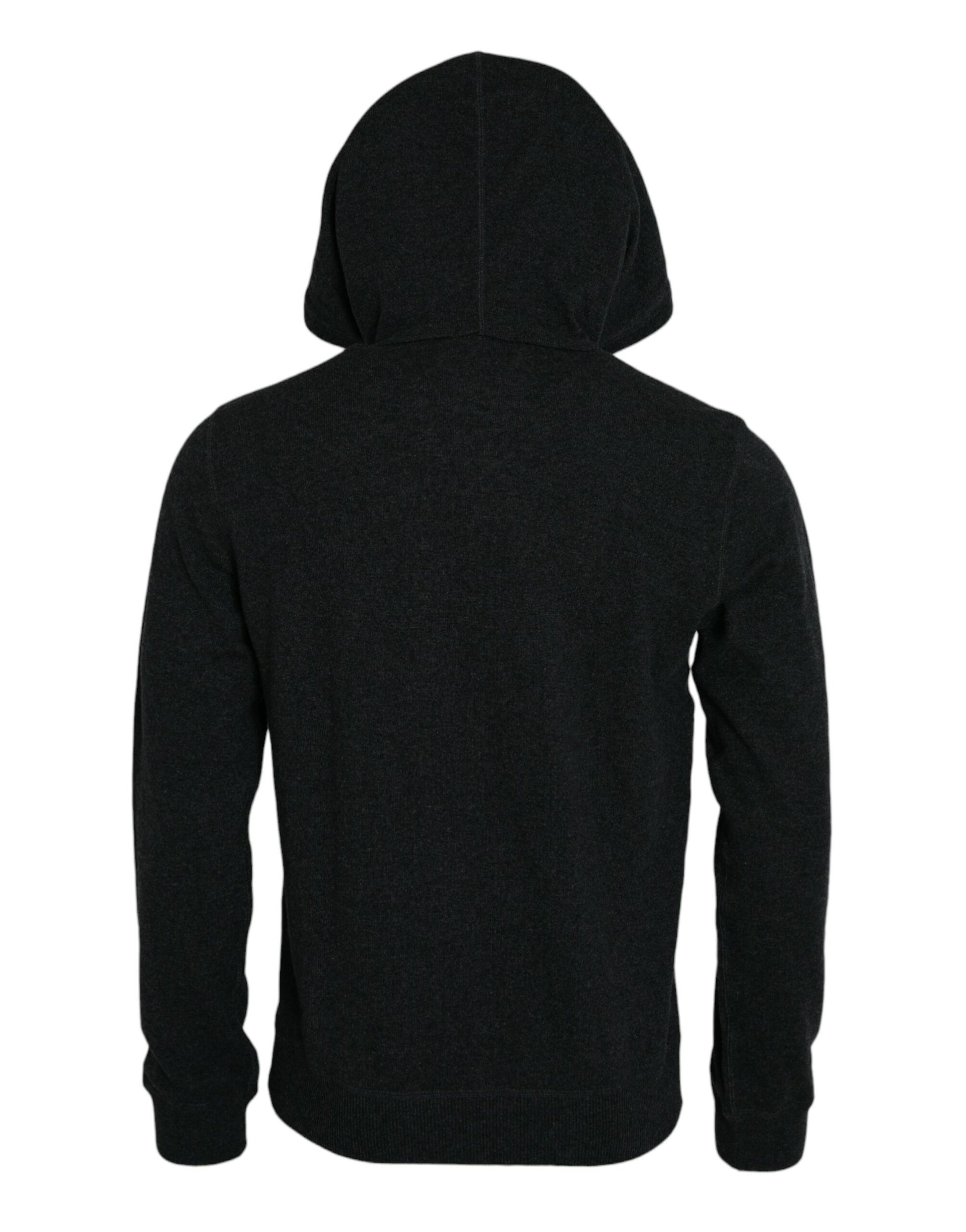 Dolce &amp; Gabbana Dunkelgrauer Kaschmir-Kapuzenpullover
