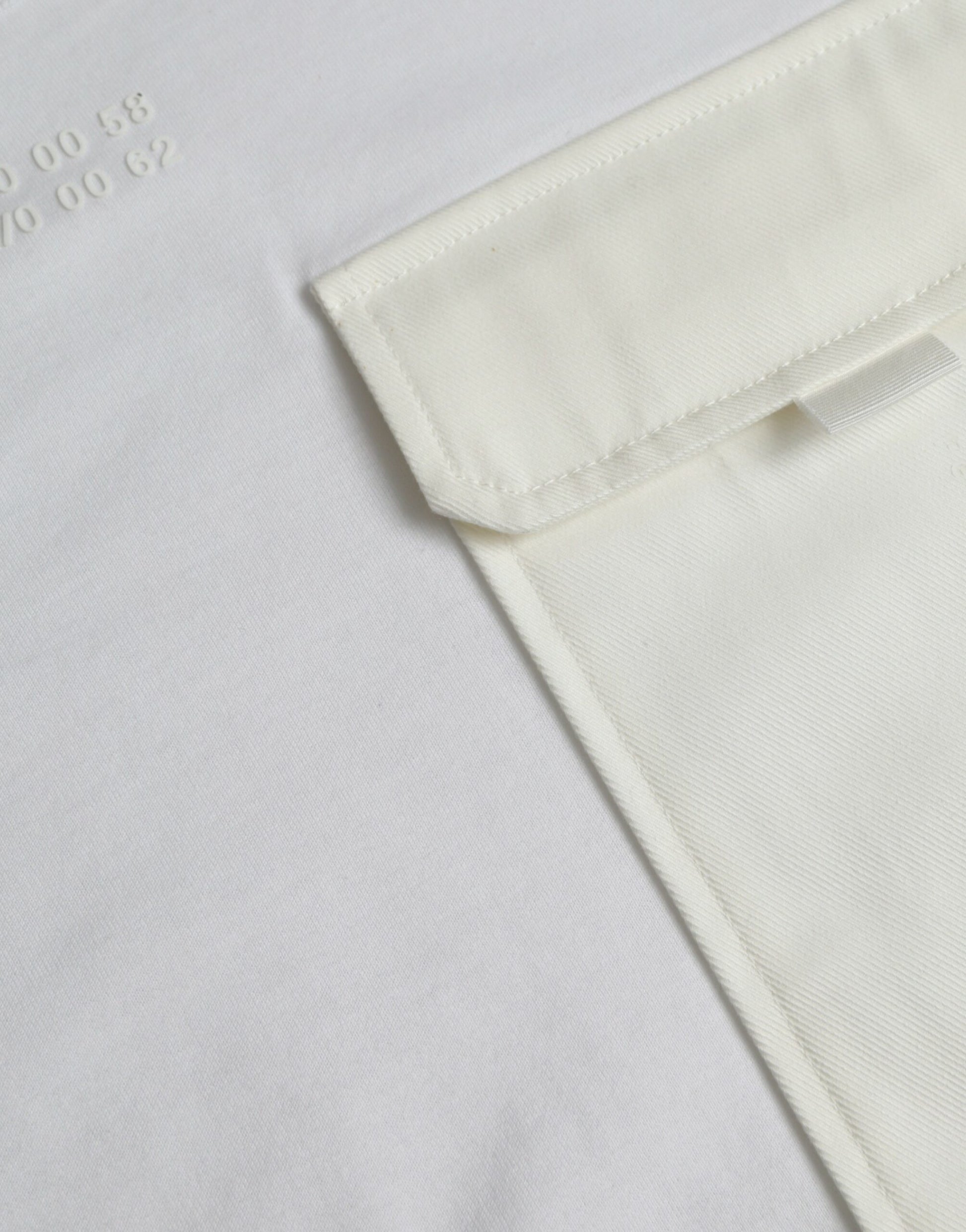 Dolce &amp; Gabbana – Weißes T-Shirt mit kurzen Ärmeln aus Baumwolle mit Tasche