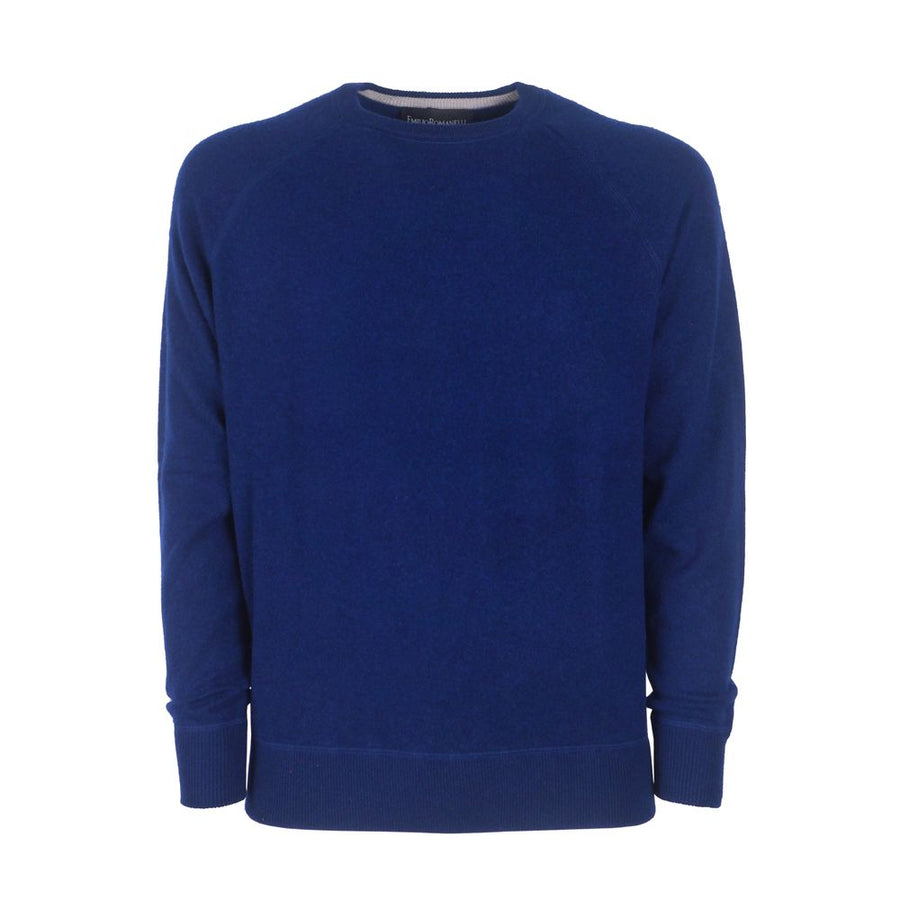 Blauer Herrenpullover aus Kaschmir von Emilio Romanelli