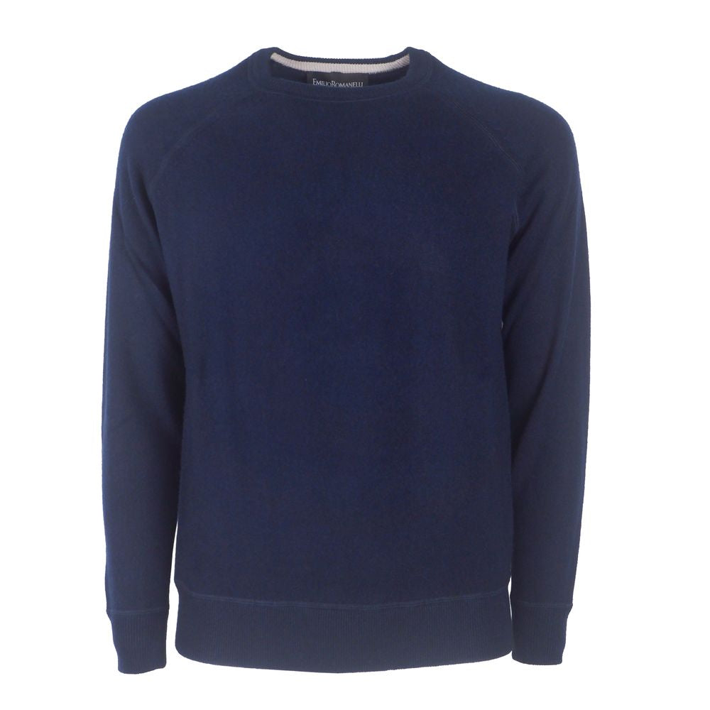 Blauer Herrenpullover aus Kaschmir von Emilio Romanelli