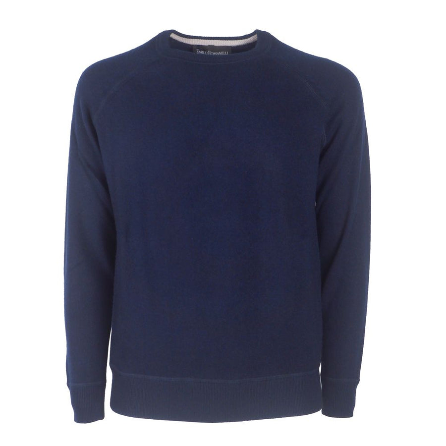 Blauer Herrenpullover aus Kaschmir von Emilio Romanelli