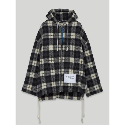 Palm Angels Schwarzer Kaschmir Herren Pullover mit Kapuze