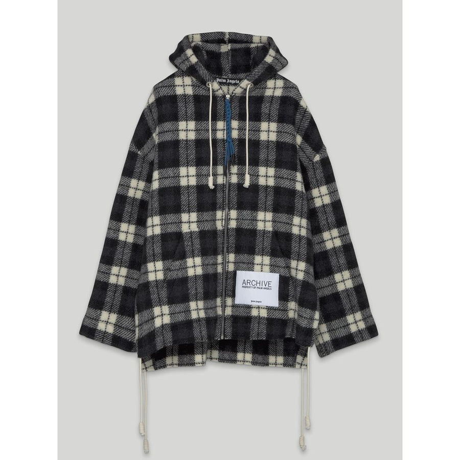 Palm Angels Schwarzer Kaschmir Herren Pullover mit Kapuze