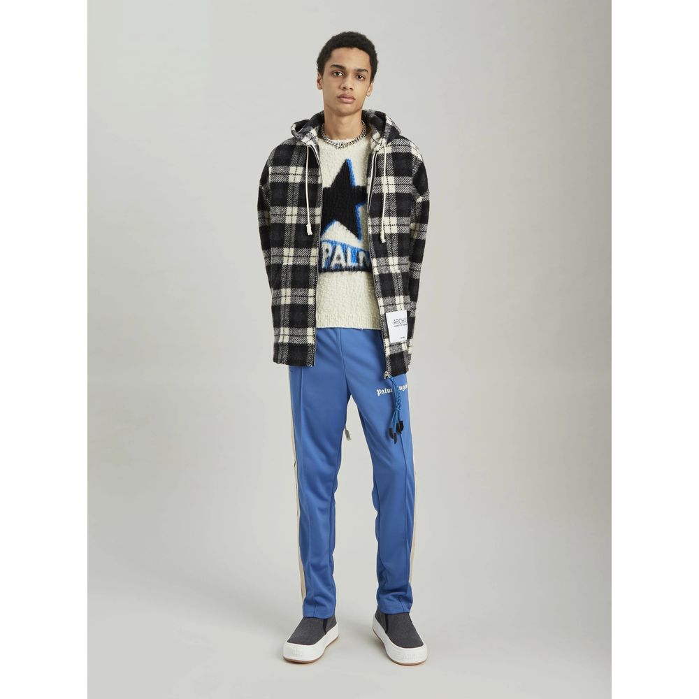 Palm Angels Schwarzer Kaschmir Herren Pullover mit Kapuze