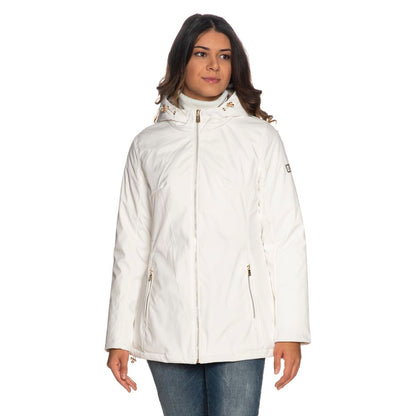 Yes Zee Weiße Polyester Damenjacke