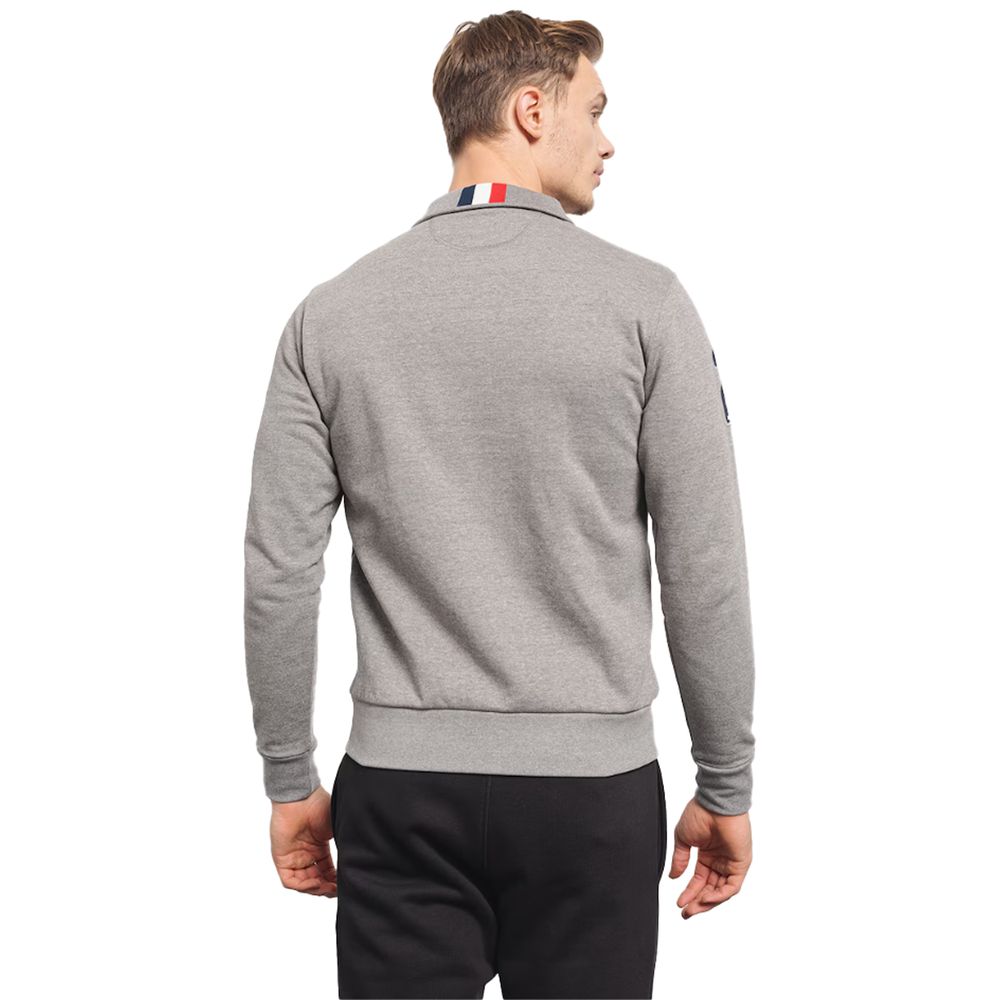 La Martina Grauer Baumwollpullover für Herren