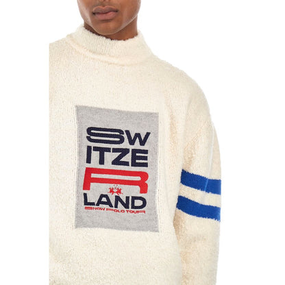 La Martina Weißer Polyamidpullover