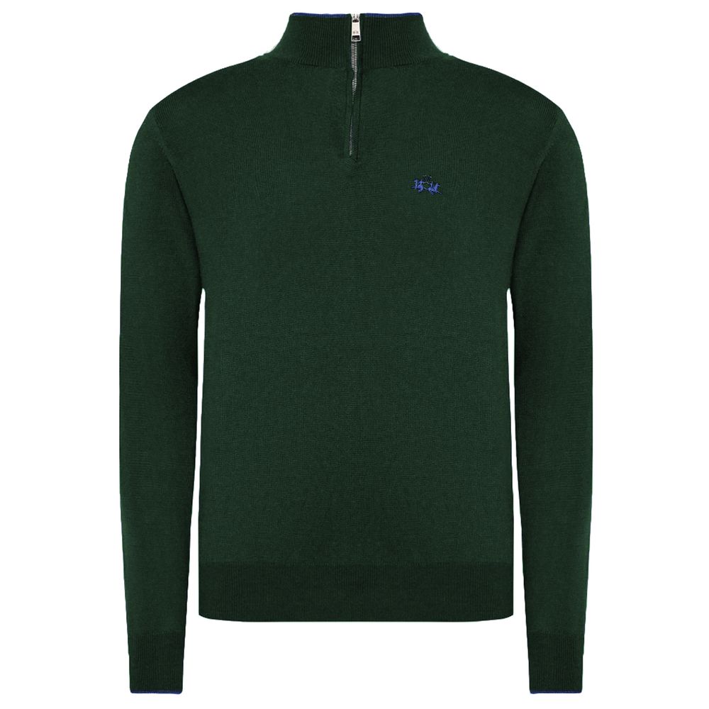 La Martina Grüner Wollpullover für Herren