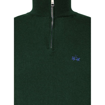 La Martina Grüner Wollpullover für Herren