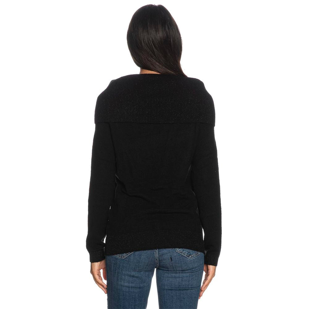 Yes Zee – Schwarzer Viskosepullover