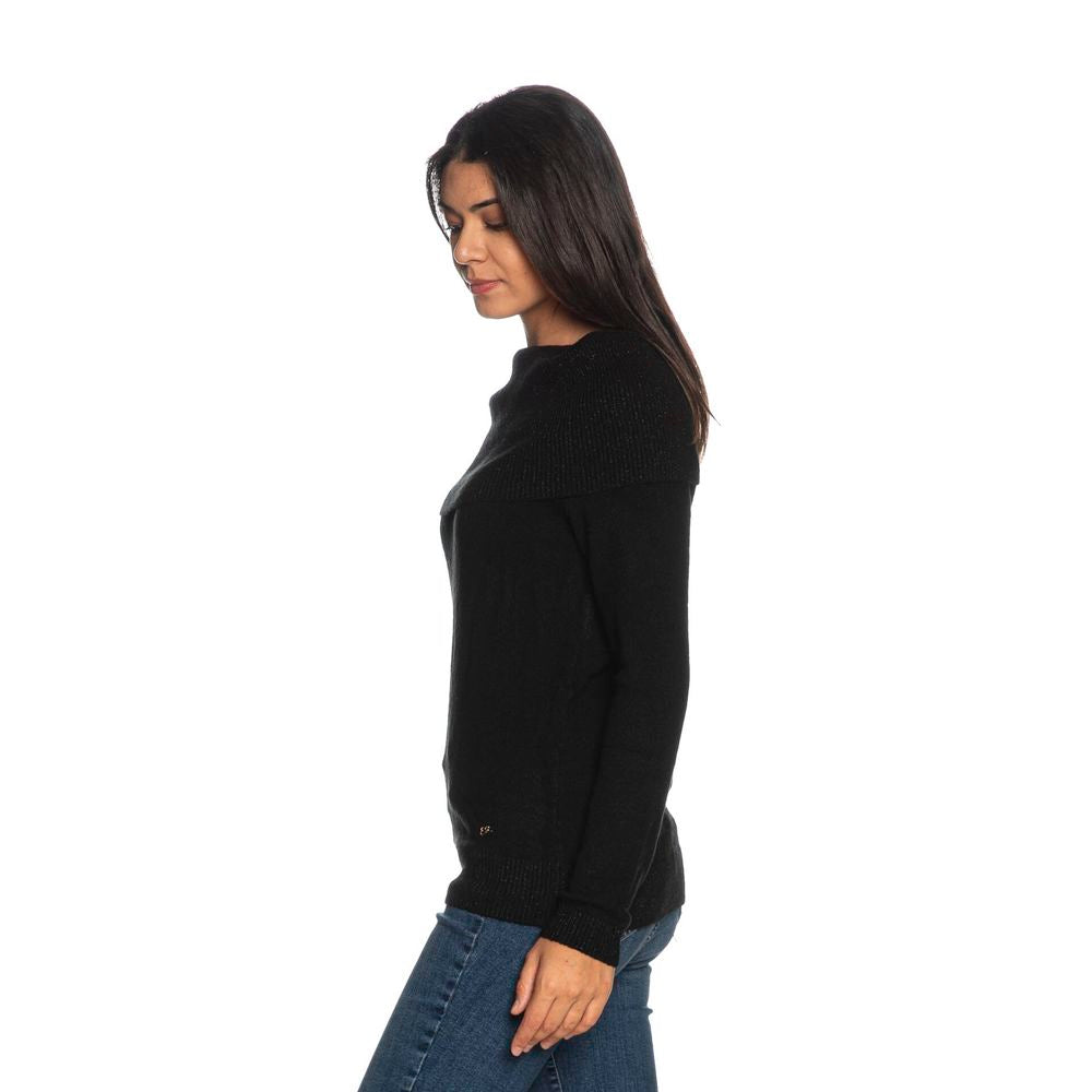 Yes Zee – Schwarzer Viskosepullover