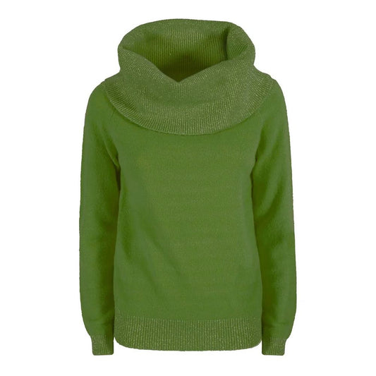 Yes Zee – Grüner Viskosepullover