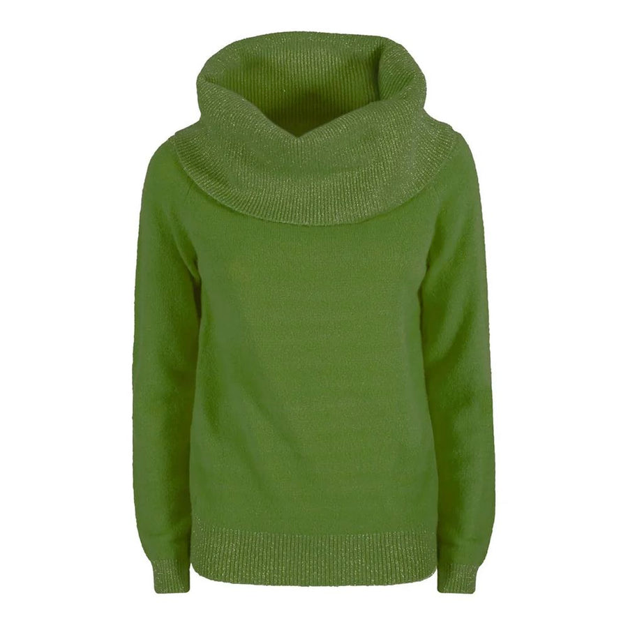 Yes Zee – Grüner Viskosepullover