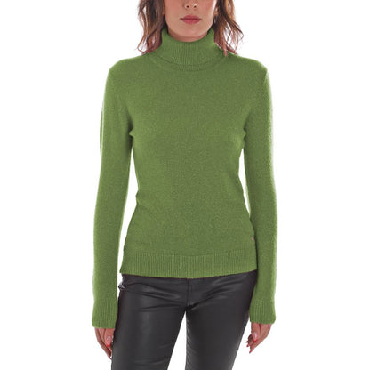 Yes Zee – Grüner Viskosepullover