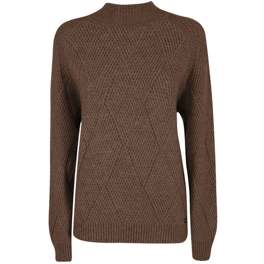 Yes Zee Brauner Acryl-Damenpullover