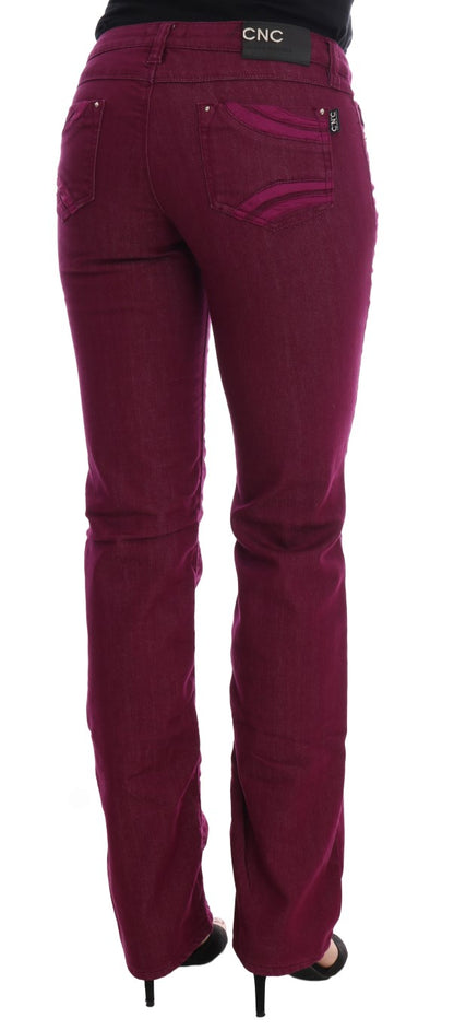 Costume National Jeans aus Baumwollstretch in roter Waschung