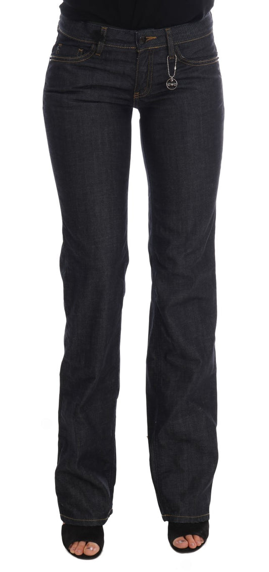 Costume National Jeans aus Baumwolle in klassischer Passform, Dunkelblau