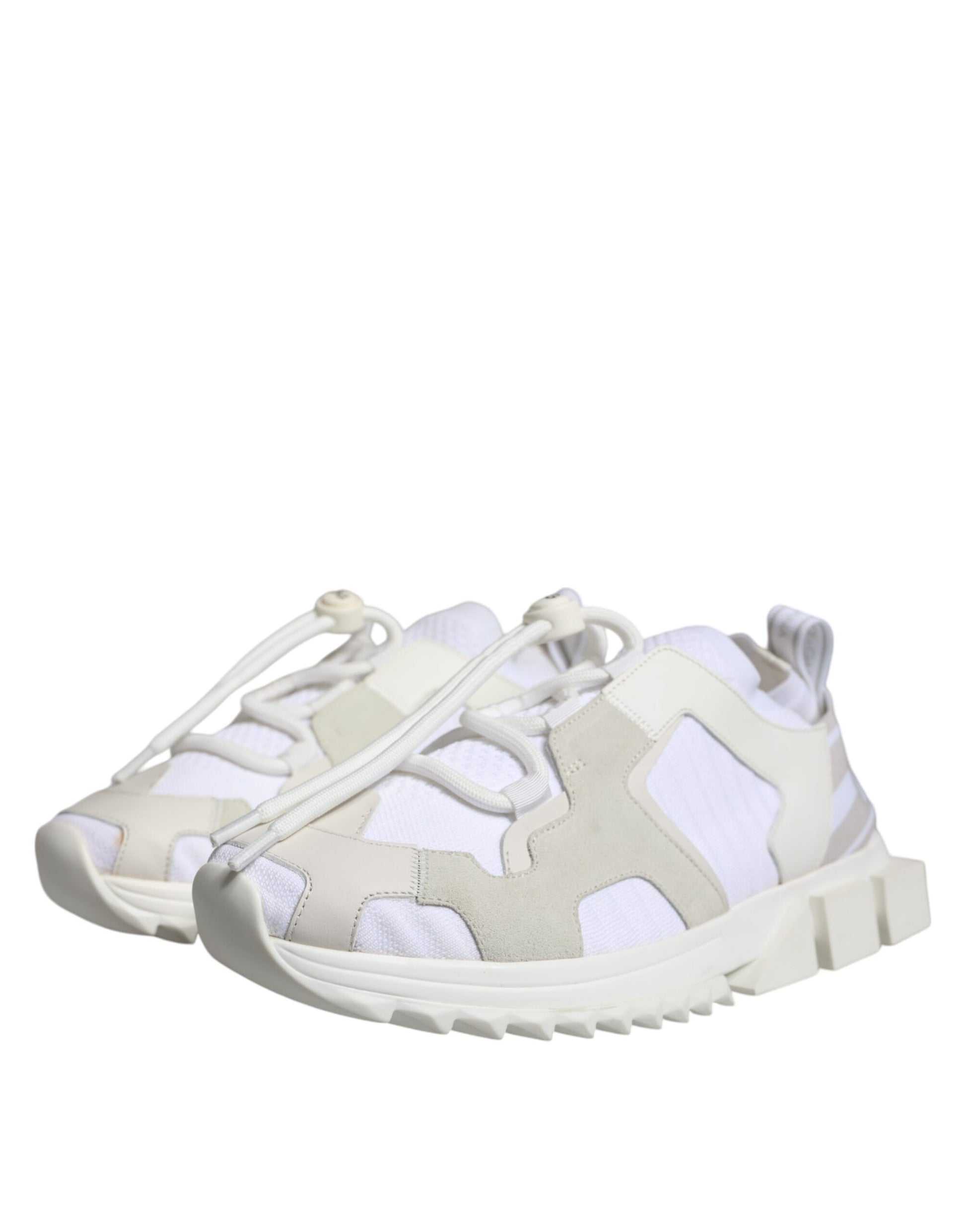 Dolce &amp; Gabbana Sorrento Trekking-Sneakers aus weißem Mesh