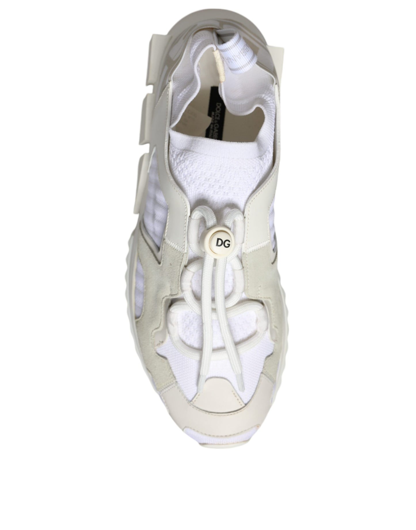 Dolce &amp; Gabbana Sorrento Trekking-Sneakers aus weißem Mesh