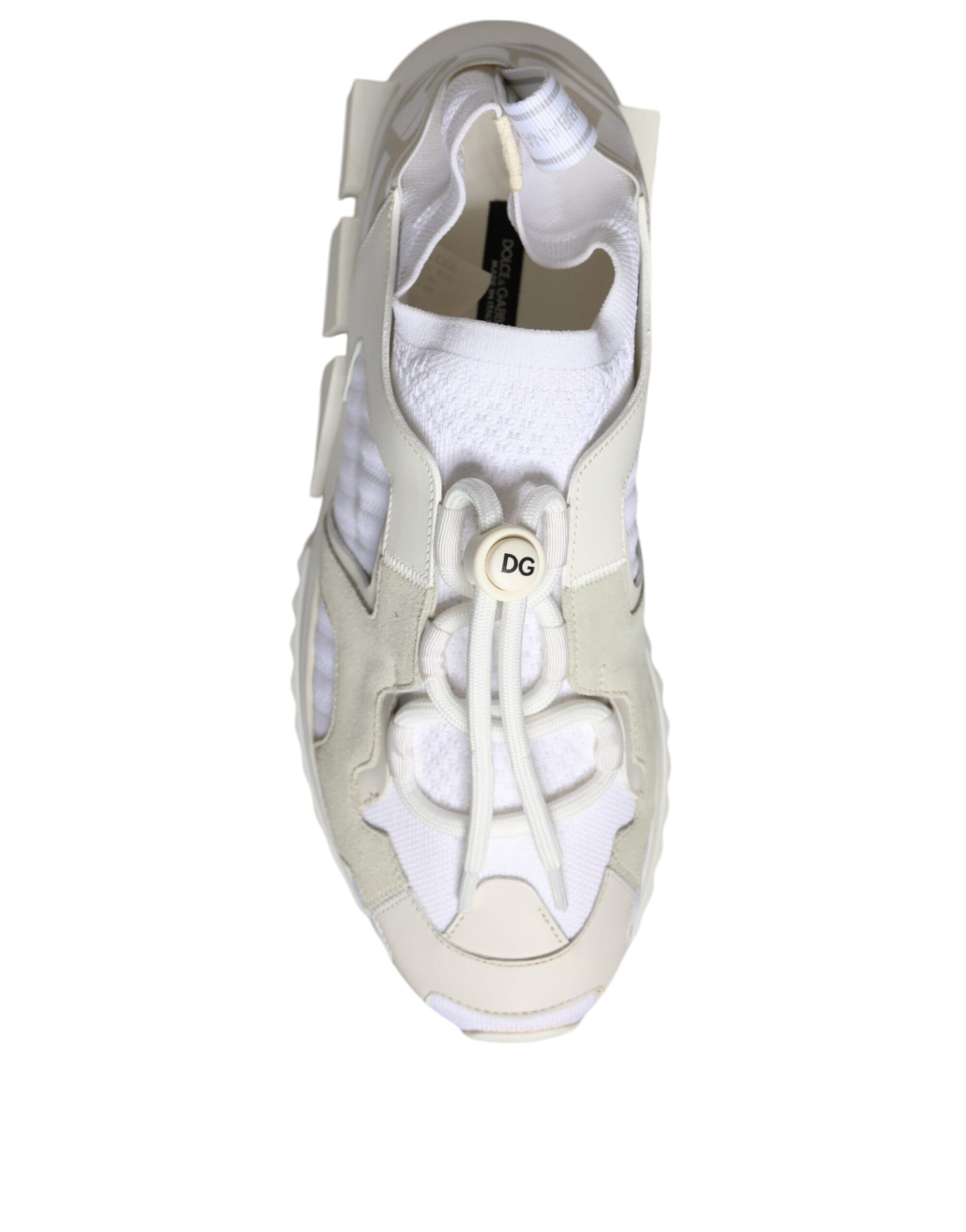 Dolce &amp; Gabbana Sorrento Trekking-Sneakers aus weißem Mesh