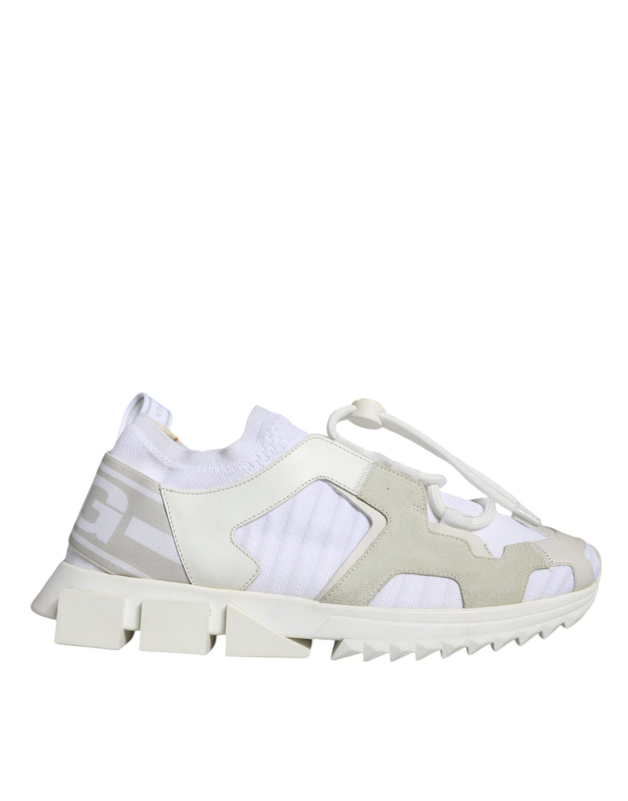 Dolce & Gabbana Sorrento Trekking-Sneakers aus weißem Mesh