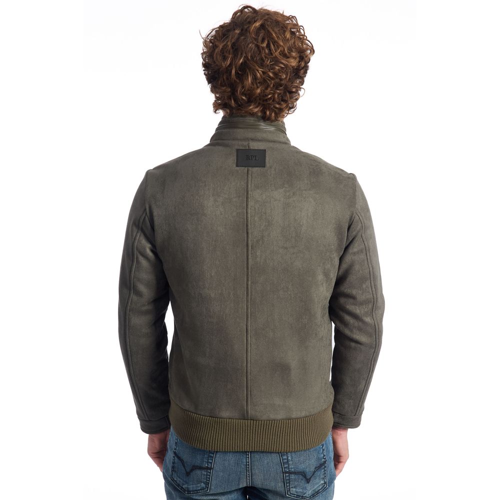 Roberto Pepe Luxury Green Eco Leather Men Jacket