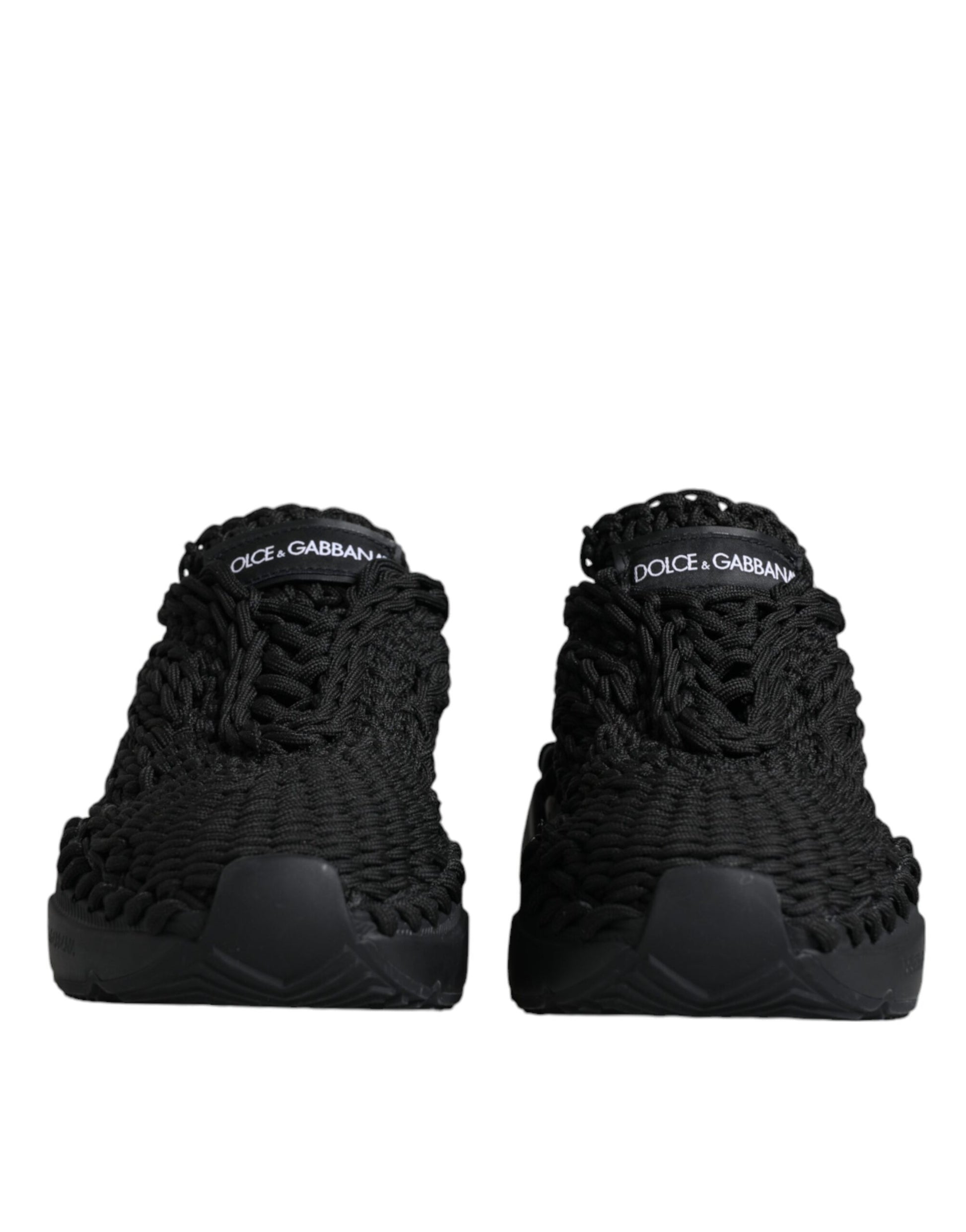 Dolce &amp; Gabbana – Schwarze Daymaster-Sneakers aus Strick