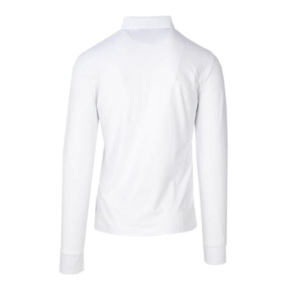 Armani Exchange – Weißes Langarmshirt aus Baumwolle