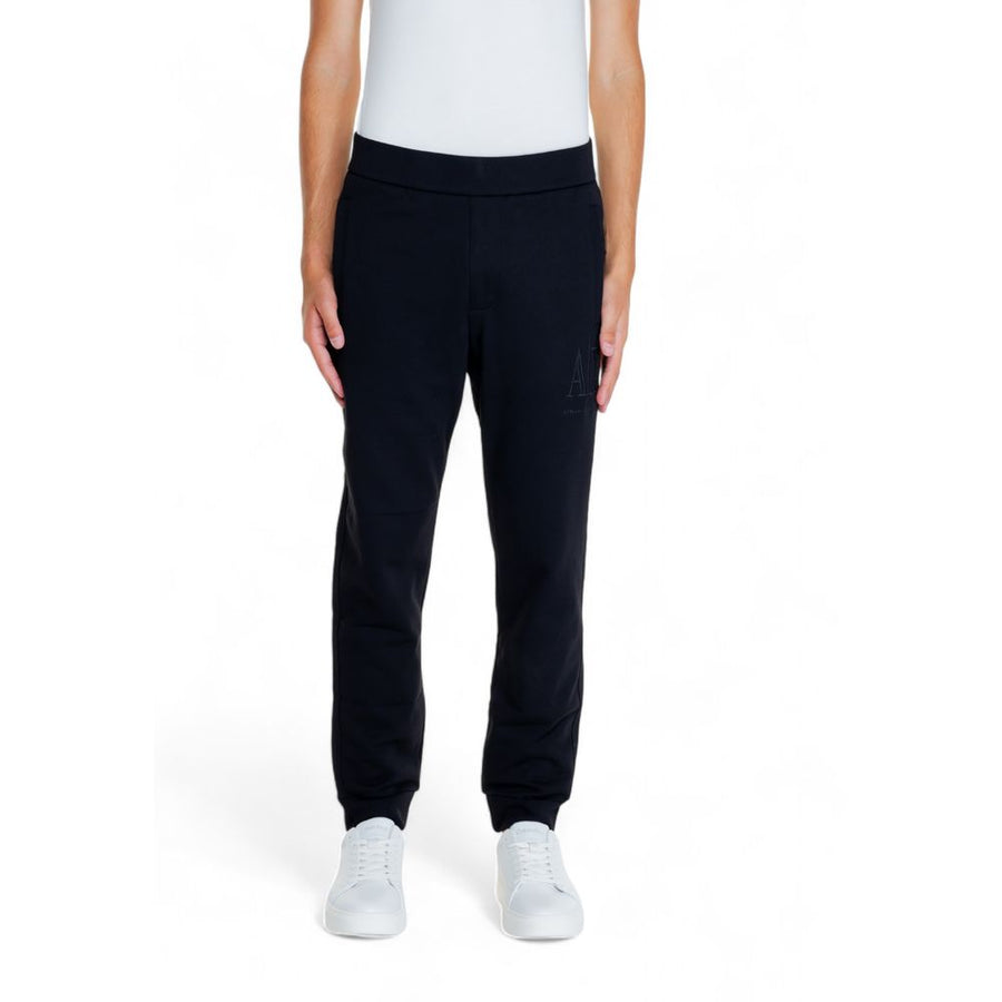 Armani Exchange Black Cotton Joggers Workout Pant