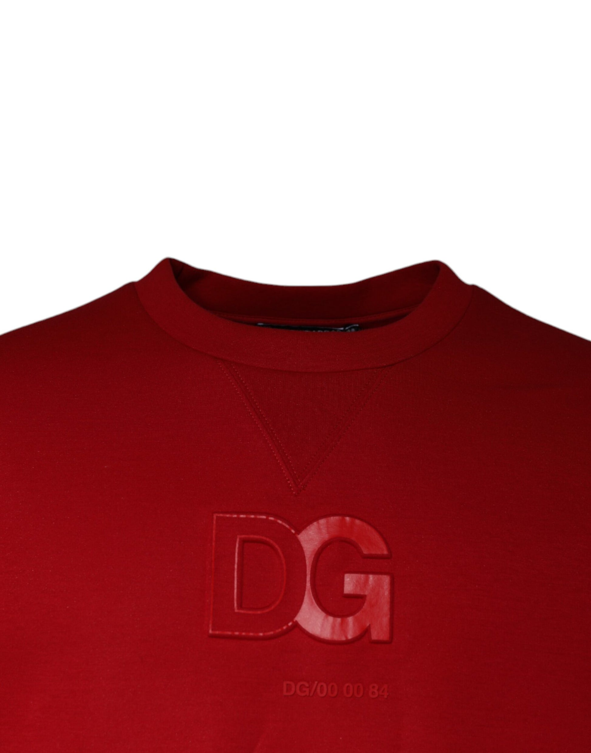 Dolce &amp; Gabbana Kastanienbraunes Sweatshirt aus Baumwolle mit DG-Logo