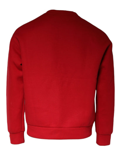 Dolce &amp; Gabbana Kastanienbraunes Sweatshirt aus Baumwolle mit DG-Logo