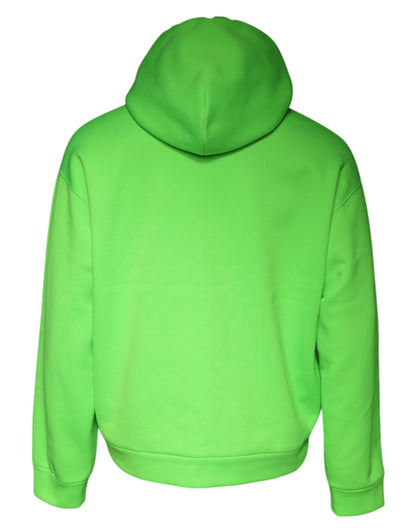 Dolce &amp; Gabbana Grün Logo Kapuzenpullover Herren Sweatshirt Pullover