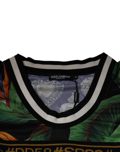 Dolce &amp; Gabbana – Mehrfarbiges, ärmelloses Tank-T-Shirt mit tropischem Muster