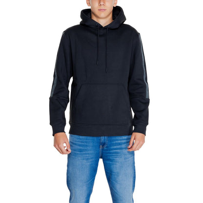 Calvin Klein Jeans – Schwarzer Kapuzenpullover aus Baumwolle