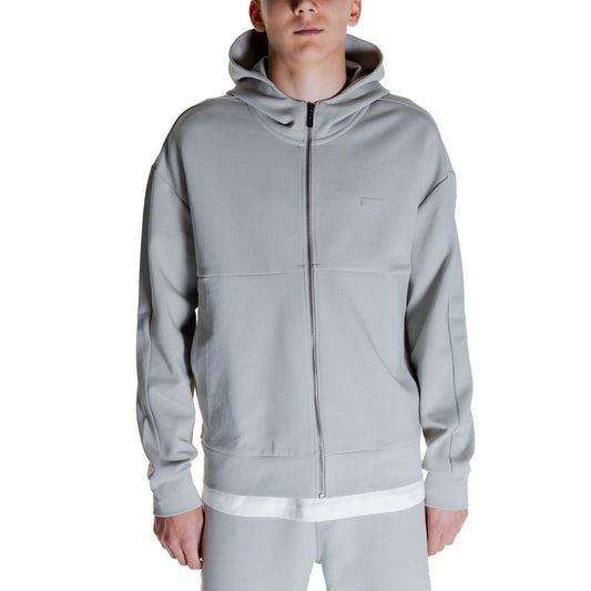 Calvin Klein – Grauer Kapuzenpullover aus Baumwolle