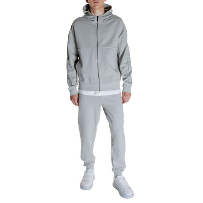 Calvin Klein – Grauer Kapuzenpullover aus Baumwolle
