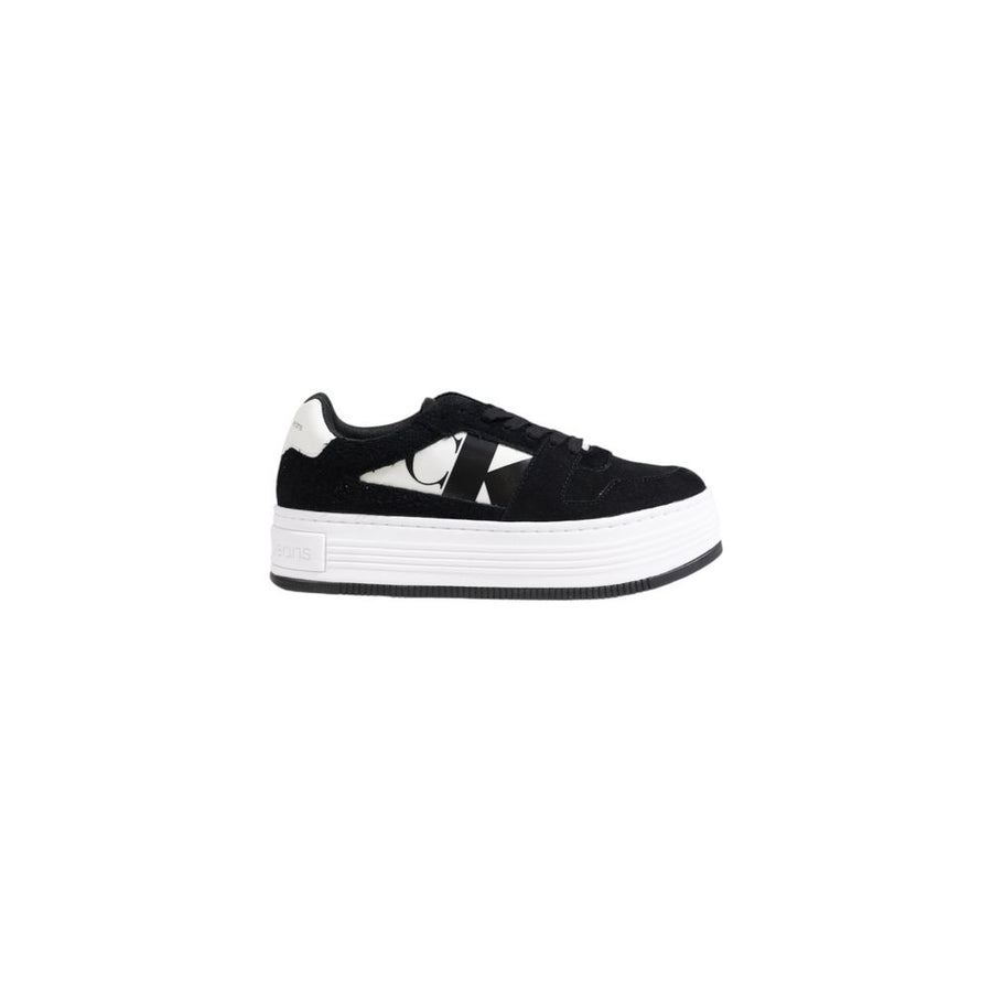 Calvin Klein Jeans – Schwarze Ledersneaker